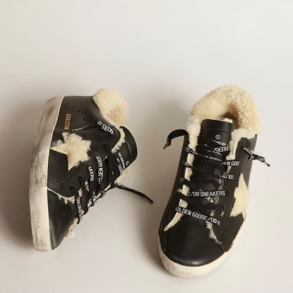 Golden Goose Super Star Sneakers with Shearling